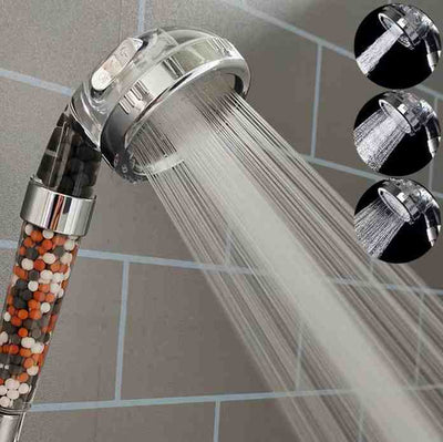 Power Shower™ High Pressure Filtered Shower Head (3 Spray Modes)